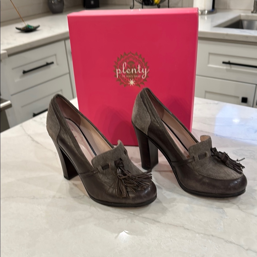 Women's Brown Leather Heels